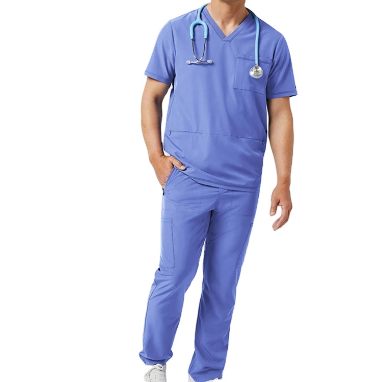 Hot Selling Custom nurse uniform for men jogger scrub set