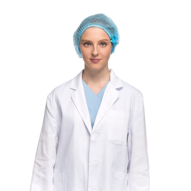 Disposable Non Woven Strip Clip Cap Bouffant Surgical Hat (1)