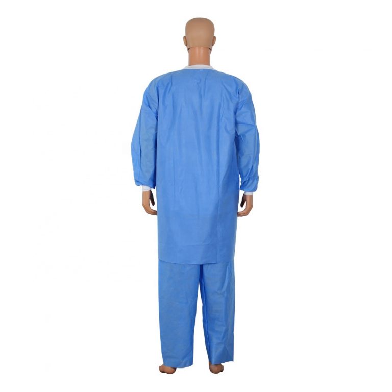 Disposable nonwoven visitor gown disposable lab coat lab gown