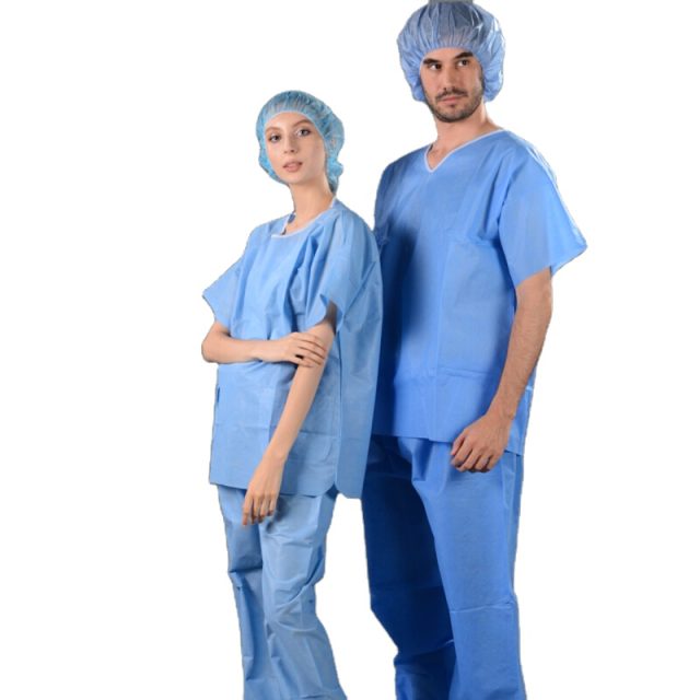 Doctor Nurse medical non woven disposable scrub clothing (5)