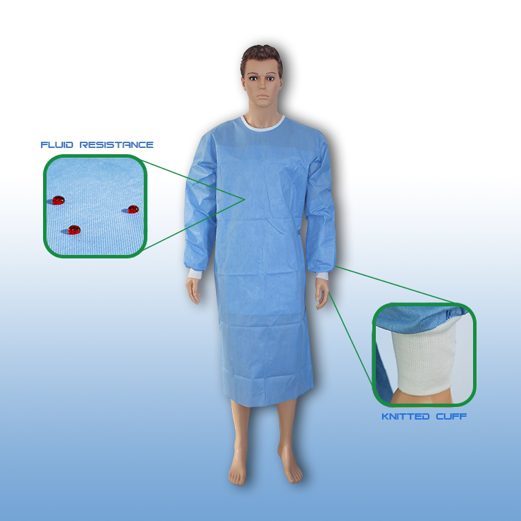 Reinforced Surgical Gowns With Hand Towel Sterile Disposable