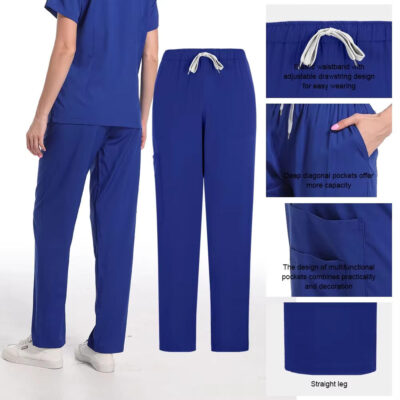 Custom spandex scrub tops with zipper
