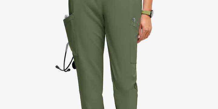 hospital scrub pants woven fabric