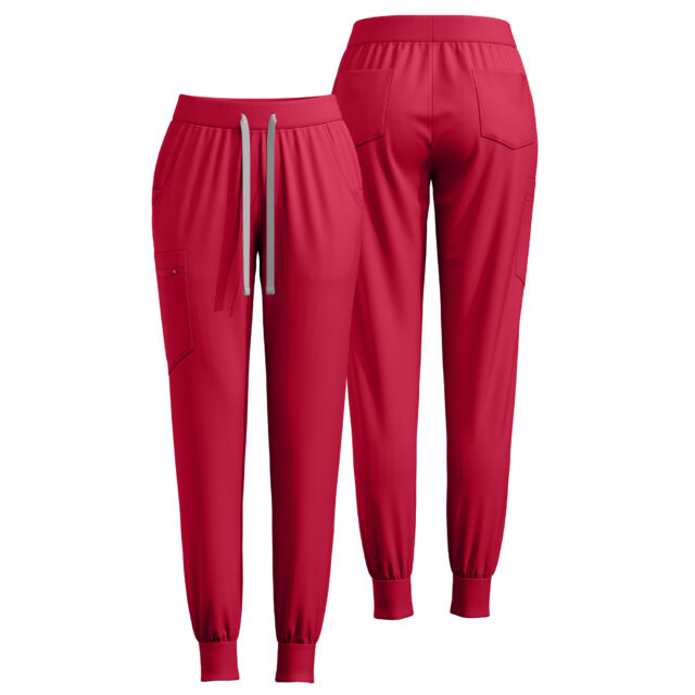 scrub jogger pants with 5 pockets