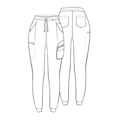 women’s jogger scrub pants with yoga
