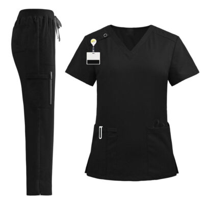 4X large navy blue women’s scrub sets