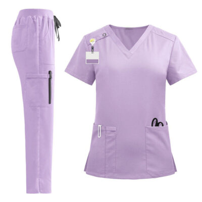 4X large navy blue women’s scrub sets