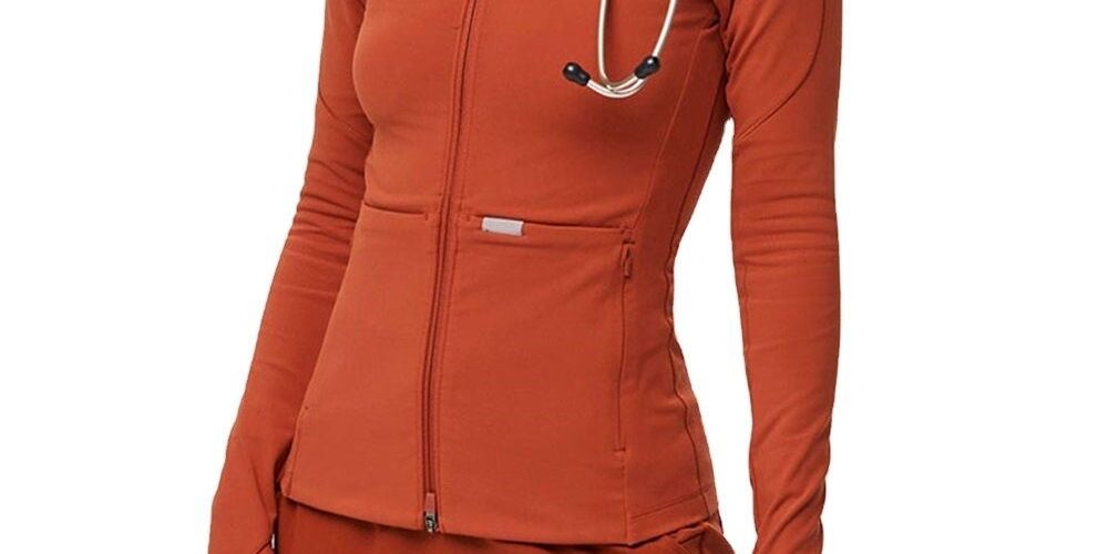 Medical scrub jackets breathable