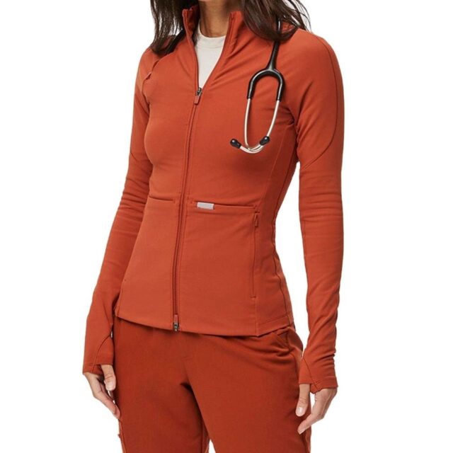 Medical scrub jackets breathable