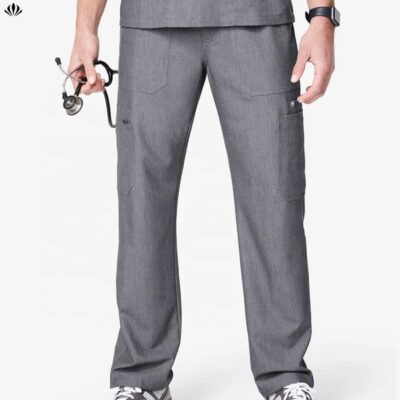 Men’s jogger scrub pants with drawstring