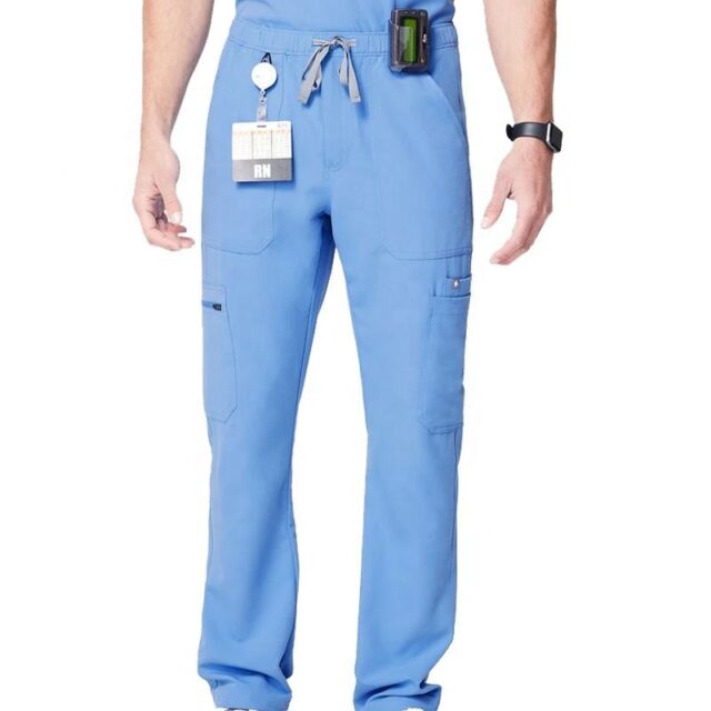 Men’s jogger scrub pants with drawstring