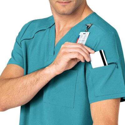V-neck scrub tops hospital u