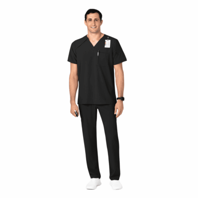 V-neck scrub tops hospital u