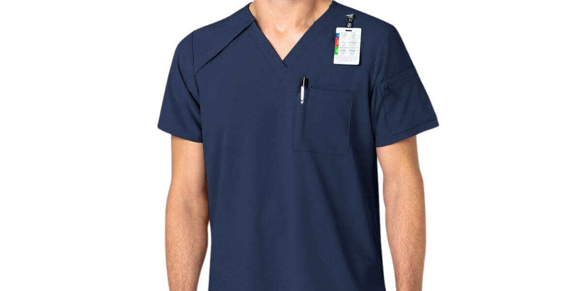 V-neck scrub tops hospital u