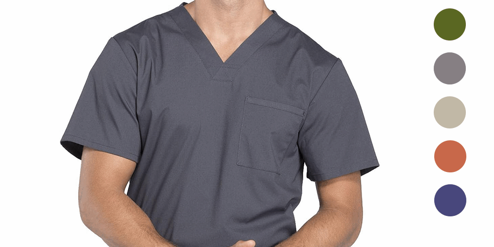 Men’s V-neck scrub tops