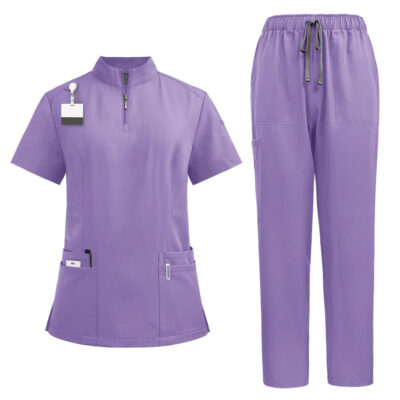 Premium navy blue medical scrub sets