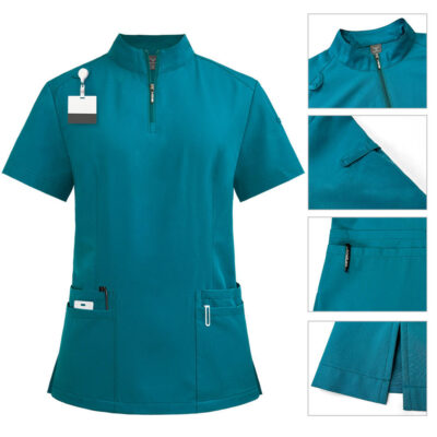 Premium navy blue medical scrub sets