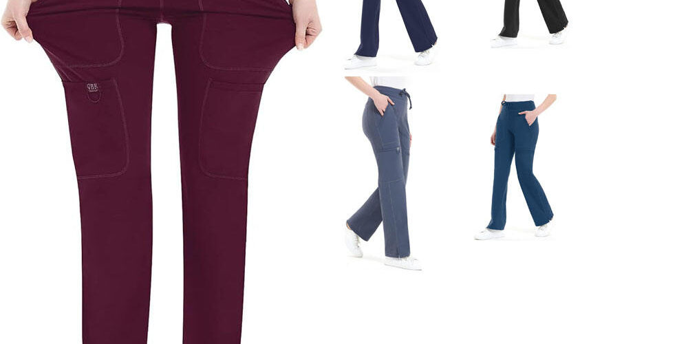 scrub pants with cargo pockets