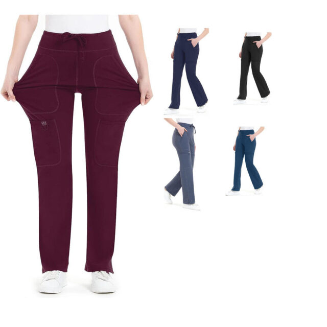 scrub pants with cargo pockets