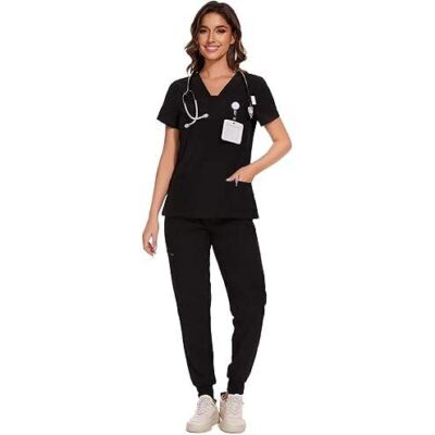 V-neck top jogger pants bulk