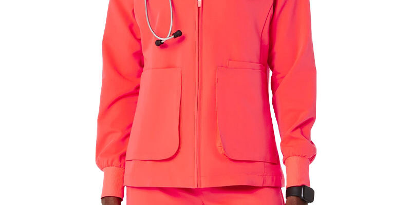 Wholesale hospital scrub jackets with pockets