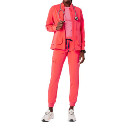Wholesale hospital scrub jackets with pockets