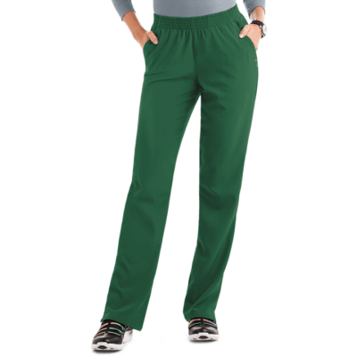 straight cut slim fit scrub pants
