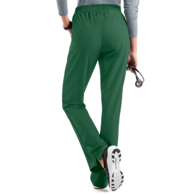 straight cut slim fit scrub pants