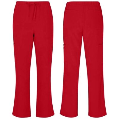 cargo scrub pants with side slits