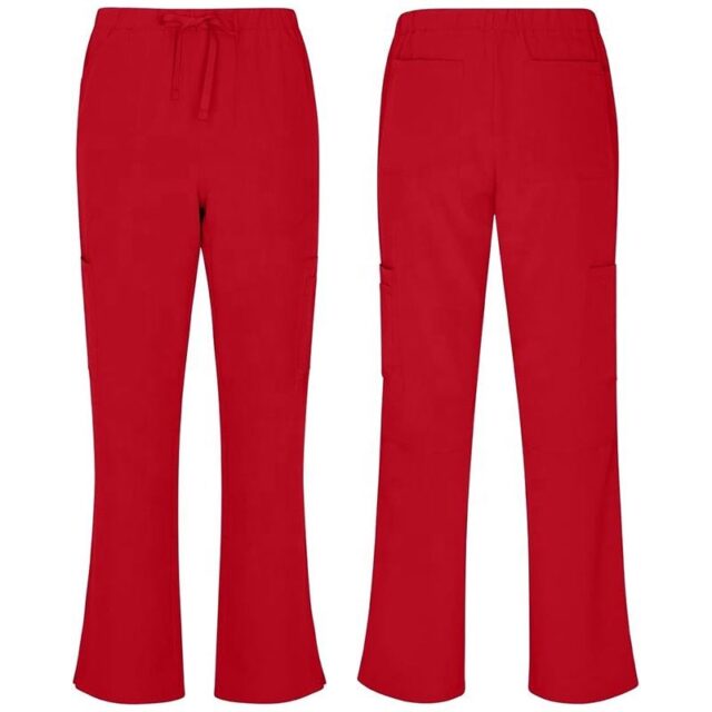 cargo scrub pants with side slits