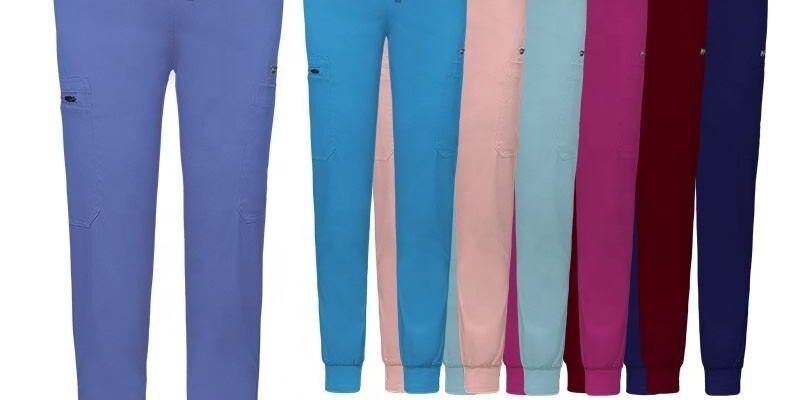 Elastic OEM logo medical scrub jogger pants