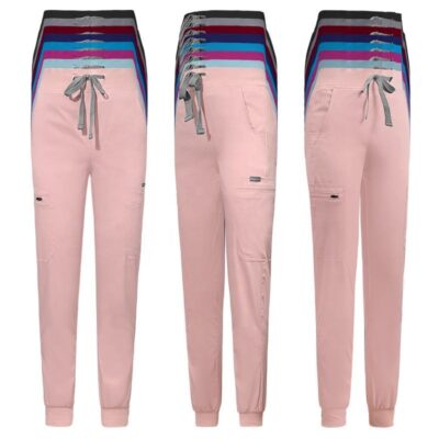 Elastic OEM logo medical scrub jogger pants