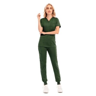 High quality women jogger scrubs set