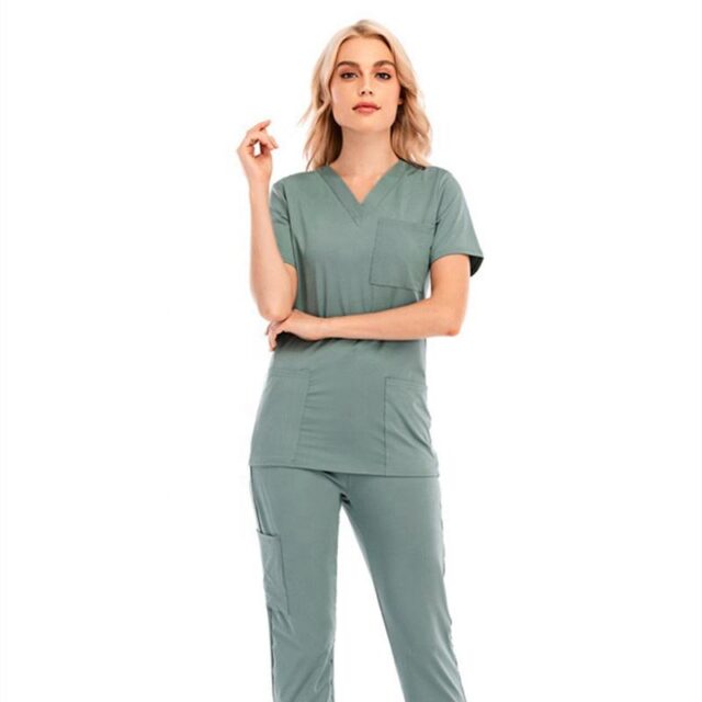 High quality women jogger scrubs set