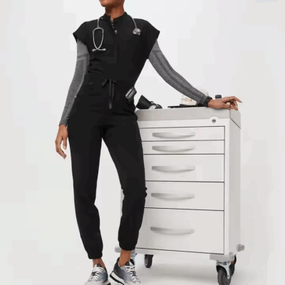 One piece plus size women scrubs j