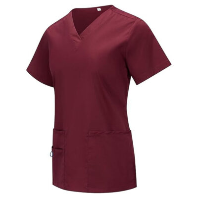 Hot selling fig scrub tops stretch