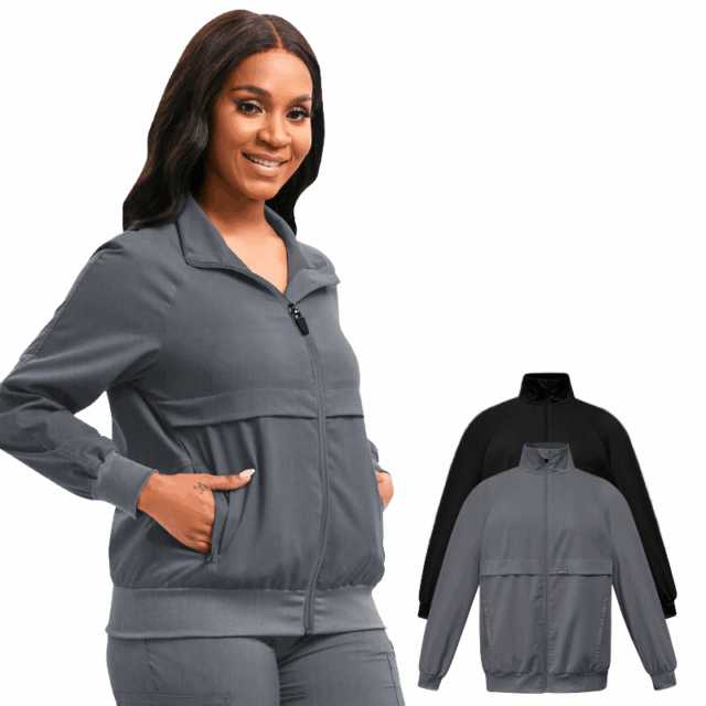 nisex dental scrubs jacket spandex